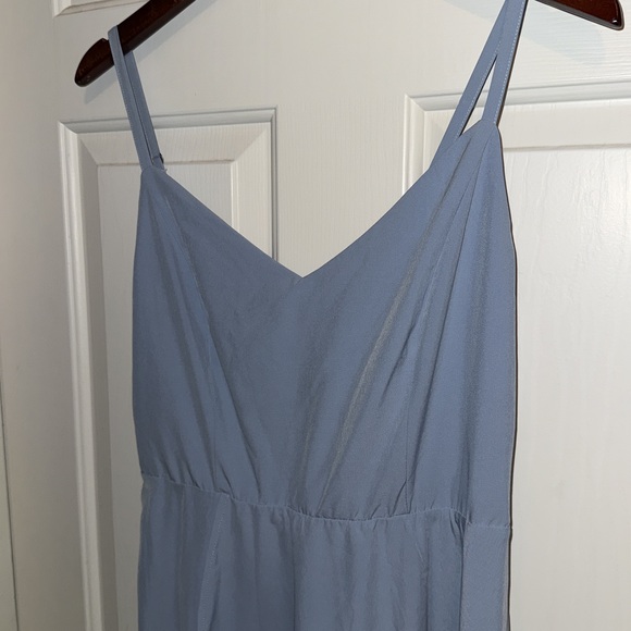 Halara Hi Low Powder Blue Dress L - Picture 2 of 4